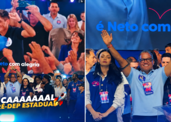 Luciano Almeida tem pré-candidatura a deputado estadual oficializada durante convenção ao lado de ACM Neto