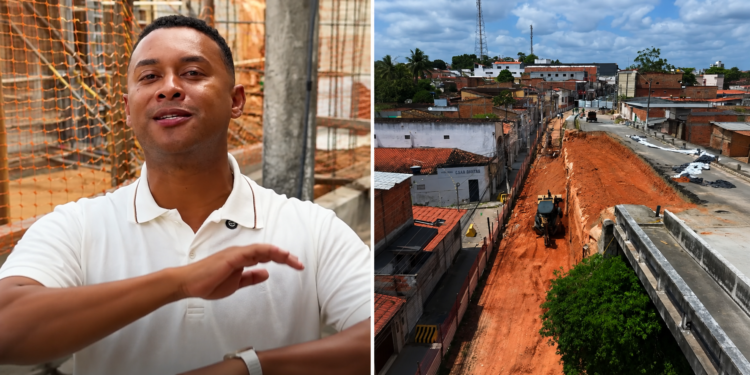 Vereador Gleyser Soares acompanha andamento de 29 dias de obra do viaduto da Rua do Catu